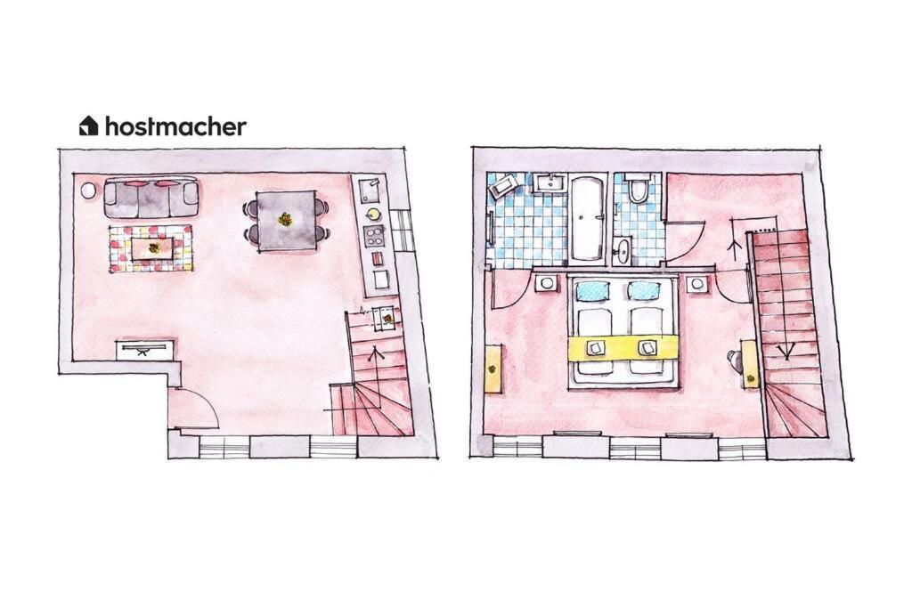 维也纳Cozy 1Br Duplex Near Center By Hm公寓 外观 照片